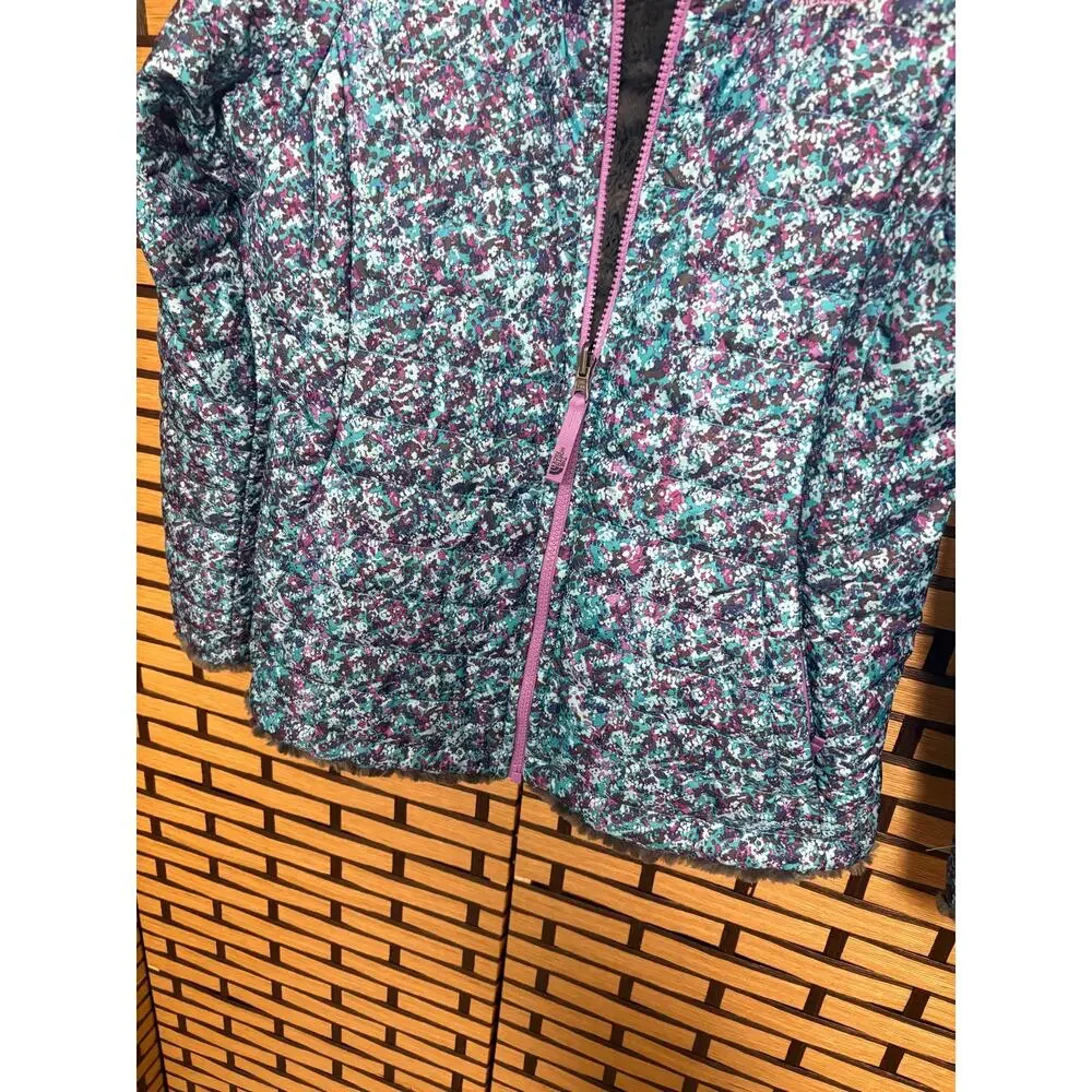 The North Face Blue And Gray Reversible Jacket‎ Girls Size XL